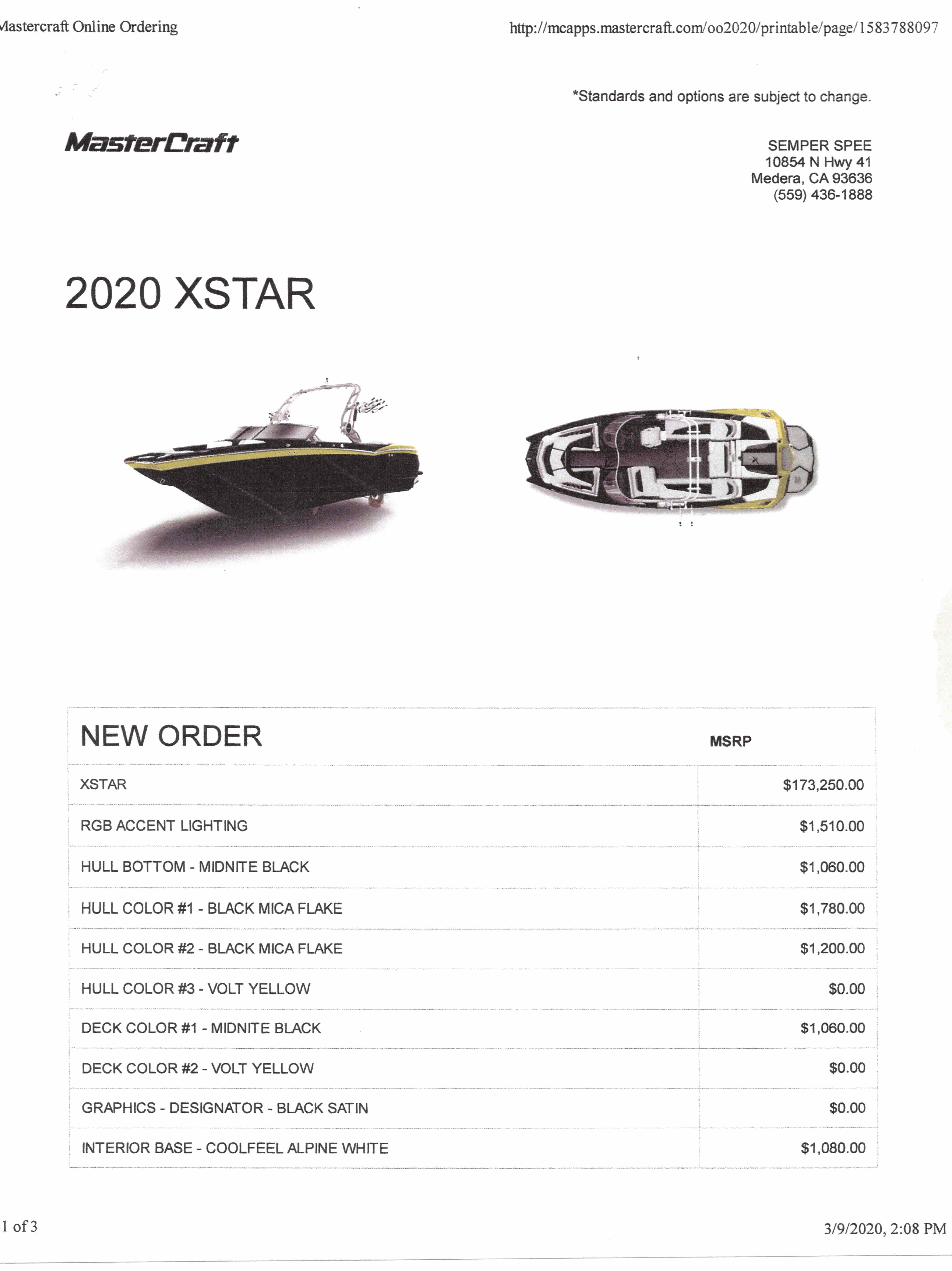 Excellent Condition Low Hour 2020 Mastercraft XStar