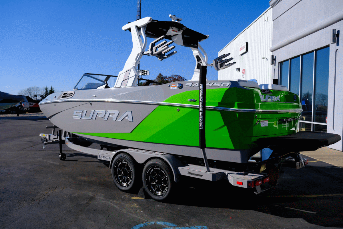 CLEARANCE PRICING BRAND NEW 2024 Supra SA450 INTENSE GREEN &amp; LIGHT GRAPHITE PRICE DROP HUGE SAVINGS