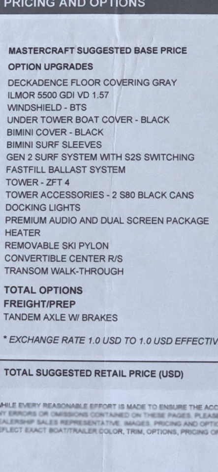 2019 MASTERCRAFT XT 23