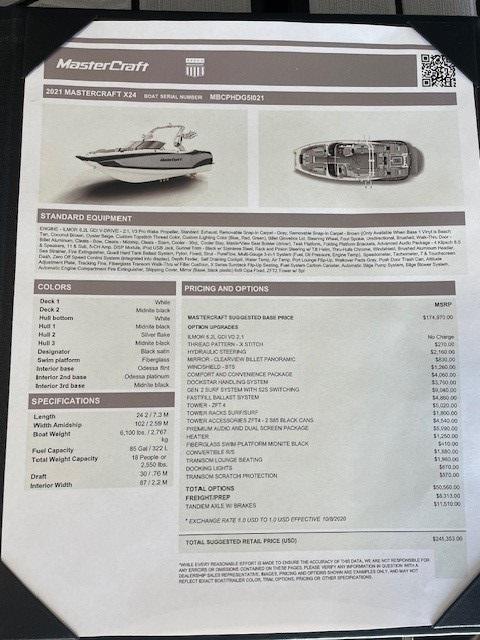 2021 MasterCraft X24
