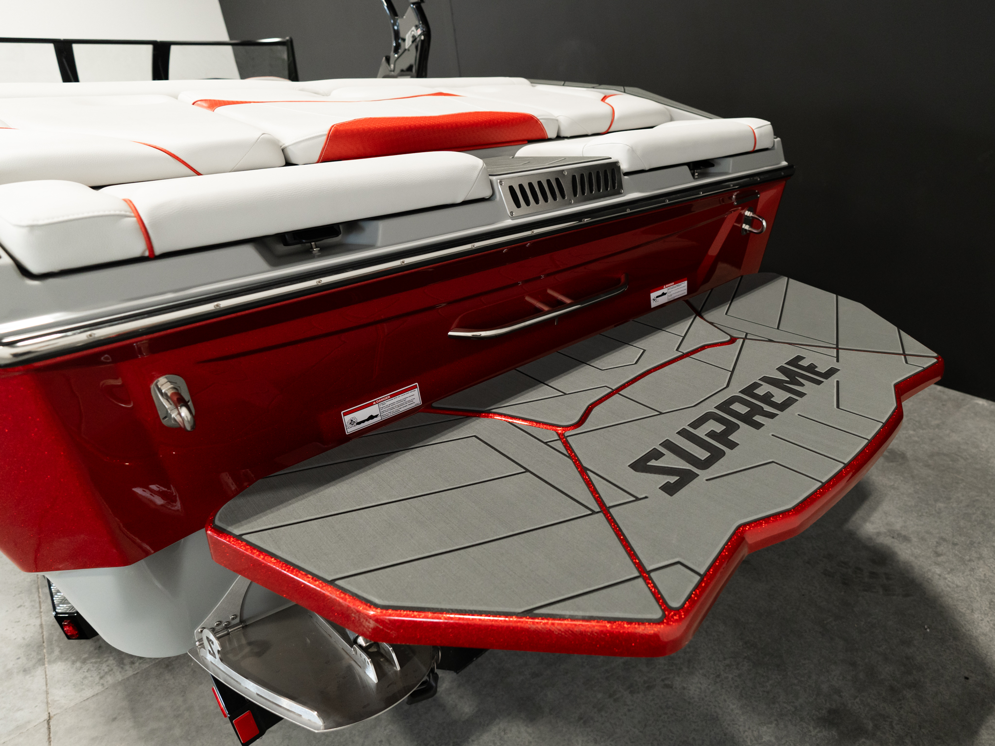 2025 Supreme S240 Red Metal Flake / Stone Grey