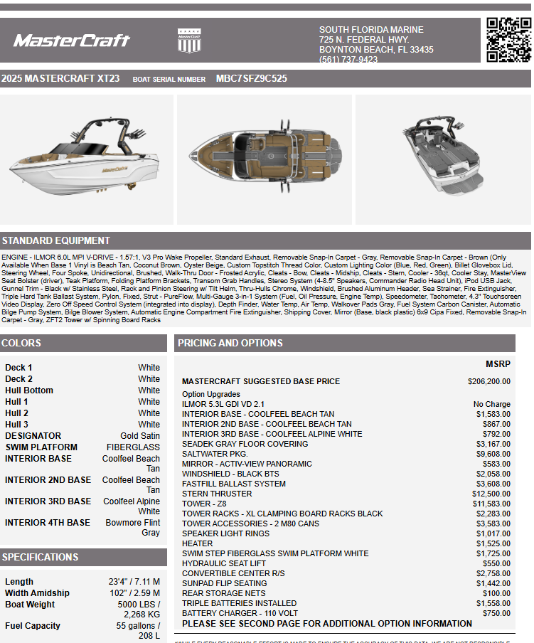2025 Mastercraft XT23